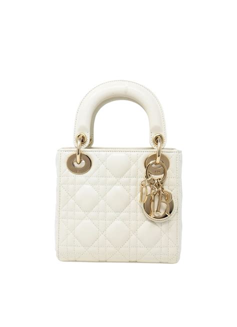 white miss dior bag|small lady dior bag price.